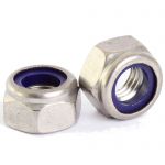 M12 Plated BZP Steel Hexagon Nyloc Nut